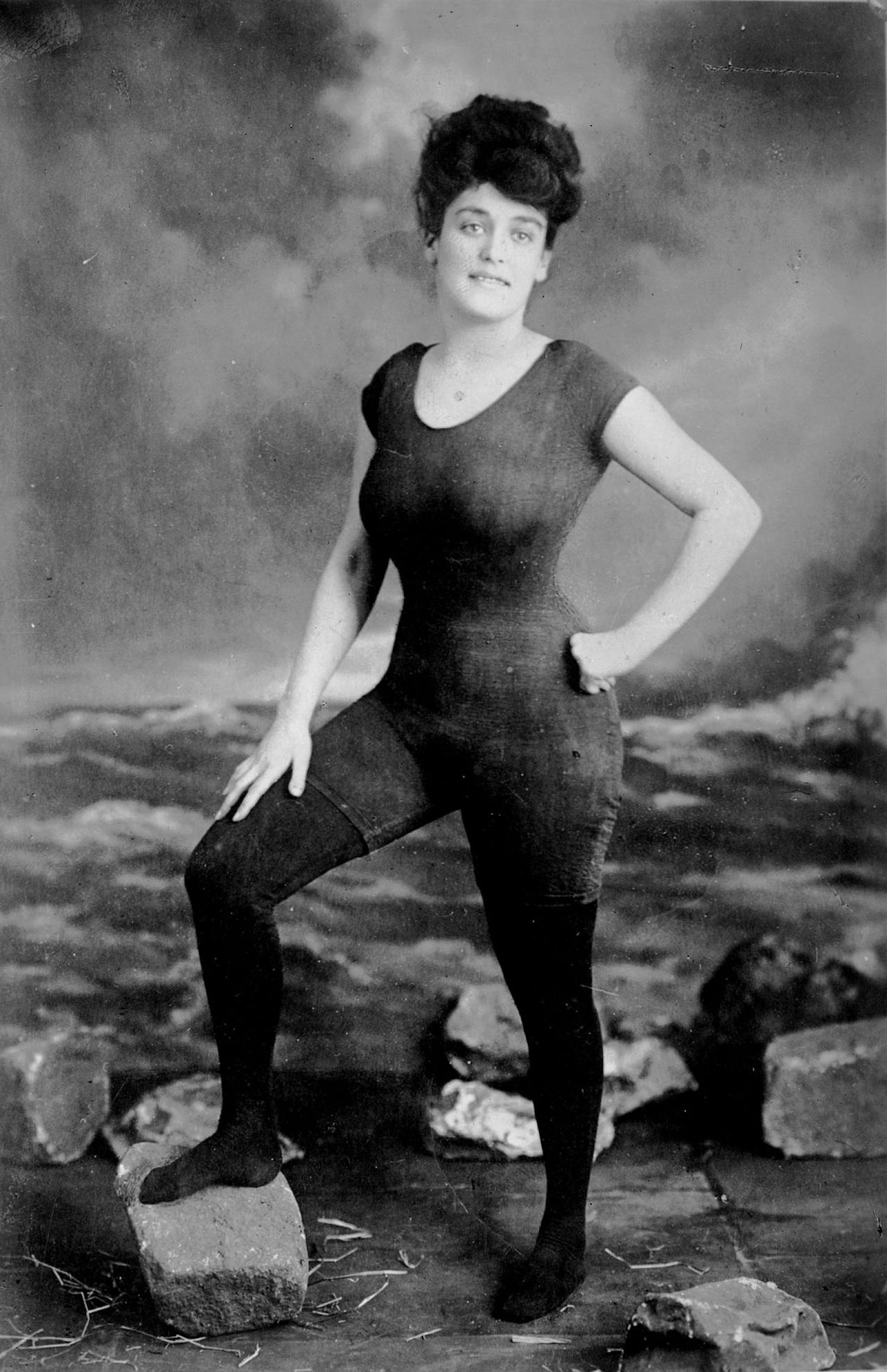 Annette Kellerman fue detenida por indecencia tras esta foto en 1907.