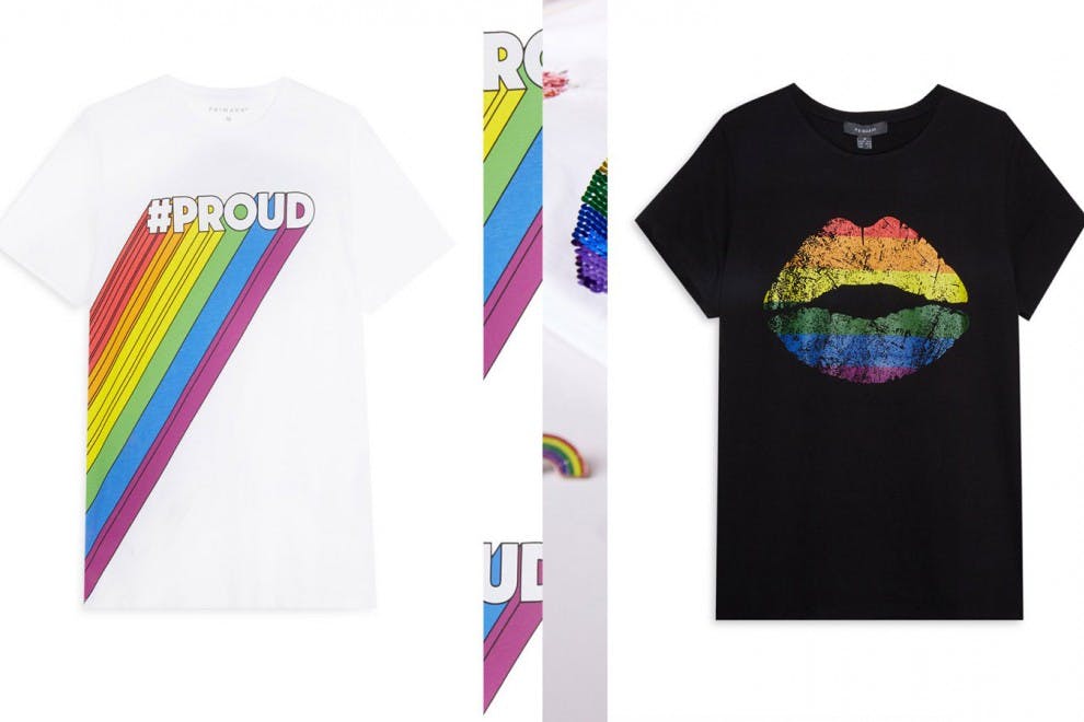 Dos de las diversas camisetas que completan la colección de Primark 'Orgullo 2018'